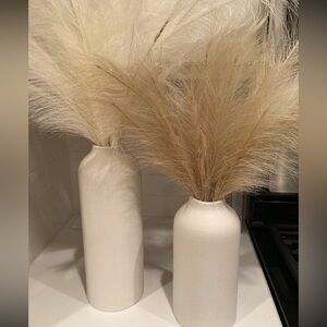 Minimalist Large Vases and Pampas Grass Boho Chic Decor Set Centerpiece Modern